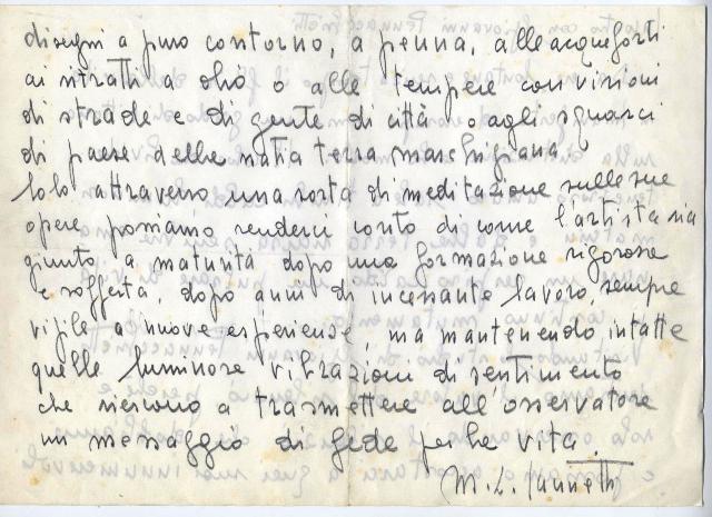 Lettera di M. L. Iannetti — 2