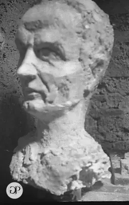 Busto ritratto maschile in gesso — Giovanni Pennacchietti