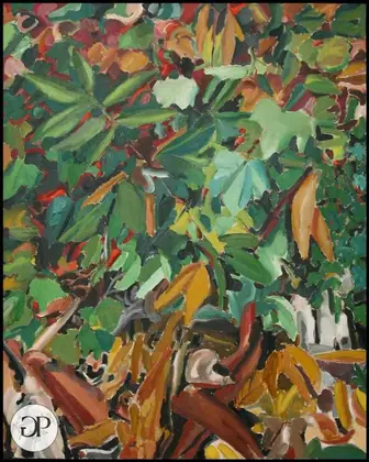 Fogliame verde con foglie autunnali — Giovanni Pennacchietti